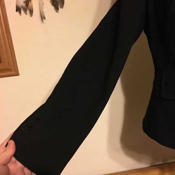 Metro Style black collared jacket NWOT 8 - Picture 3 of 7